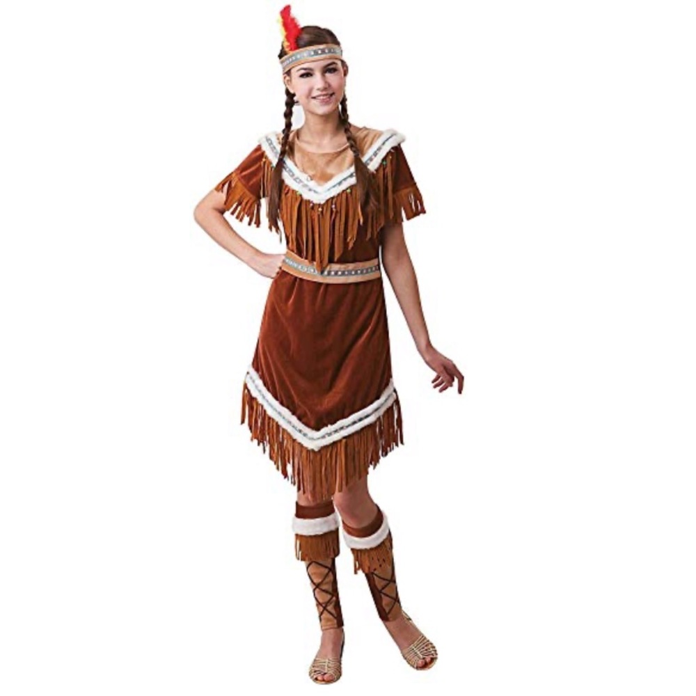 NATIVE AMERICAN POCAHONTAS INDIAN HALLOWEEN COSTUM